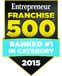 Entrepreneur Franchise 500 - Top 1 in Category in 2015